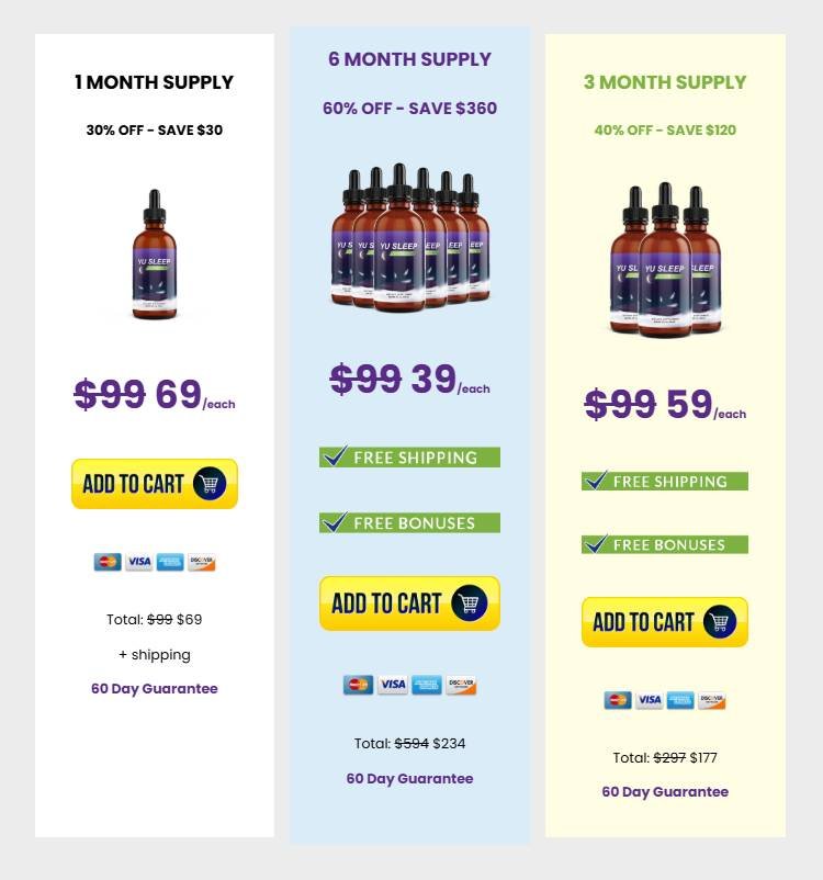 Limited time special pricing for Yu Sleep official offer